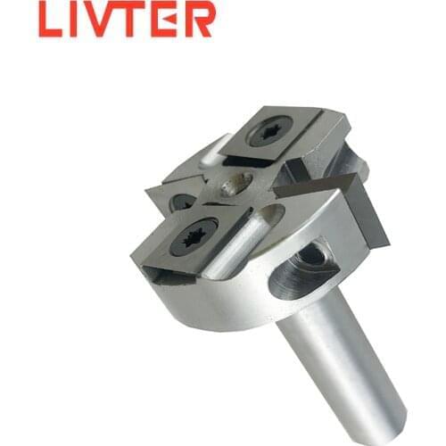 LIVTER Insert Mini Surfacing & Rabbeting Flycutter 2+2 Flute Design 1-12 D x 12mm shank Router Bit in stock