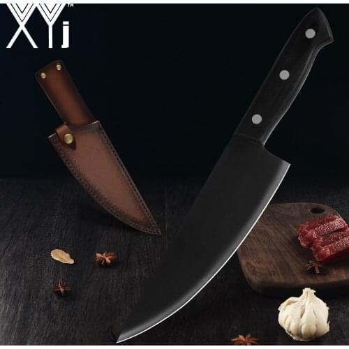 XYj Handmade Forged 3cr13 Stainless Steel Kitchen Butcher Knife Meat Slicing Fruit Vege Cutting Practical Kitchen Accessory