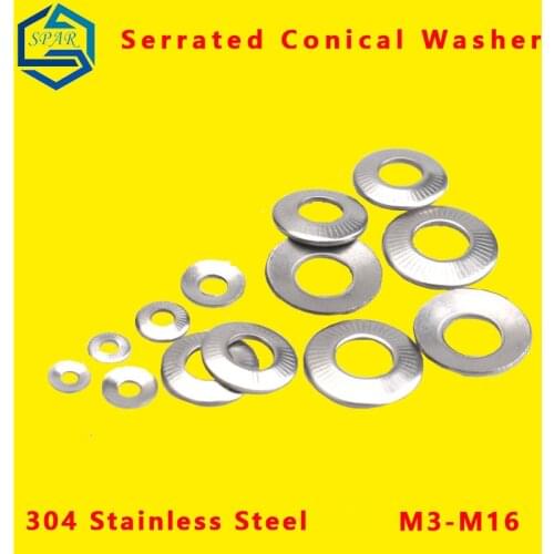 Serrated Conical Washer French Washers Conical Knurled Spring Washer Belleville Washer Serrated Conical Spring Washer NFE25-511
