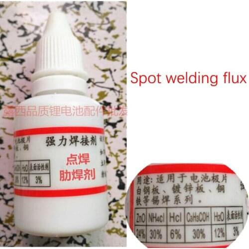 2pcs Super stainless steel flux soldering agent welding battery copper iron galvanized sheet liquid rosin welding nickel film
