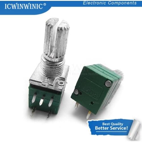 5pcs RV097NS 50K single linked potentiometer B50K with a switch audio 8pin shaft 15mm amplifier sealing potentiometer In Stock