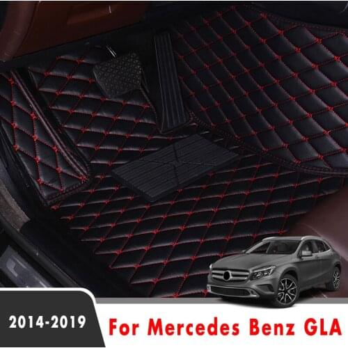 Car Floor Mats For Mercedes Benz GLA 2019 2018 2017 2016 2015 2014 Carpets Custom Auto Styling Interior Accessories Foot Pads
