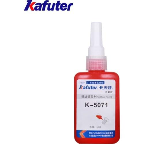 Kafuter K5071 50ML Rust Fast Drying Heat-resistant Thread Locking Adhesive Anaerobic Metal Screw Lock Screw Glue Seal Up Bonding