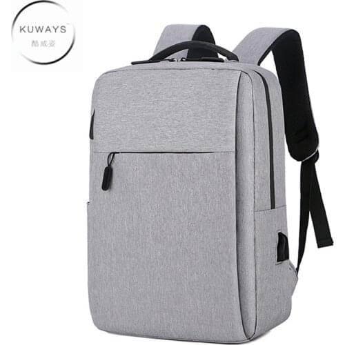 Business 15.6 inch laptop bag 2020 new waterpoof fabric macbook bag with USB port travel laptop bag for men girl backpack