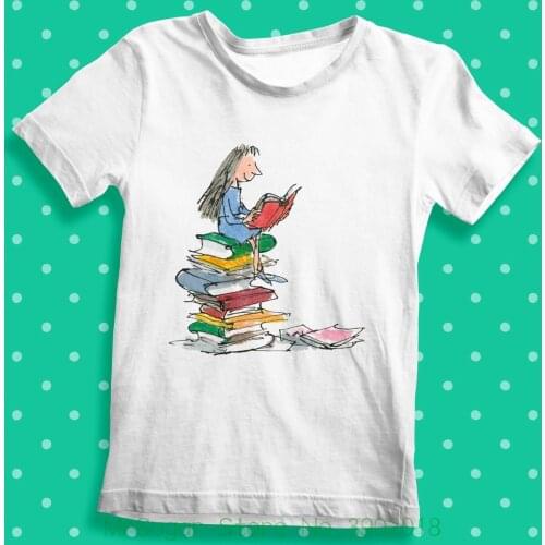 World Book Day Matilda Roald Dahl T-Shirt Books Reading Kids Youth [ Wbd1011 ] Tshirt Homme 2018 New