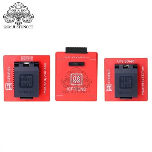 ICFriend ICs-UFS 3 IN 1 support UFS BGA254 BGA153 BGA95 work with EASY JTAG PLUS box
