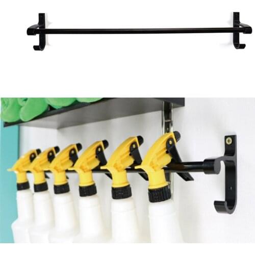 Car Wash Tools Metal Towel Bar Rack Spray Bottle Wall Mount Holder Hanger Auto Cleaning Detailing Tools Hanger