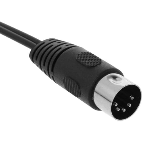 0.5M/1.5M 5 Pin Din Male to 2 RCA Male Audio Video Adapter Cable Wire Cord Connector for DVD Player B85B