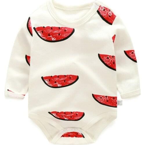White Baby Rompers Long Sleeve 100% Cotton Newborn Baby Clothes Babies Jumpsuits Clothing Sets Comfortable Baby Rompers 0-12M