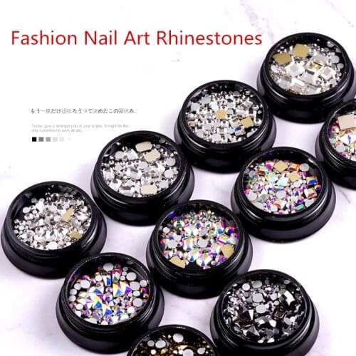 2019 New arrival Nail art Non hot fix Nail Rhinestones Crystal swarovsky Glass Loose Beads Strass for Nails Decorations