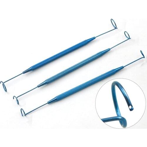 Ophthalmic Eye Surgical Ended Pigtail Probe 7mm 8mm 9mm double eyelid ophthalmic instrument