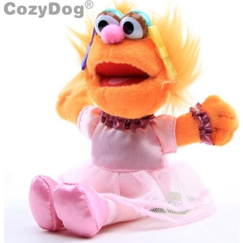14 cm Sesame Street Zoe Plush Keychain Kawaii Backpack Pendant Cartoon Anime Zoe Plush Toys Doll Peluche Women Kid Birthday Gift