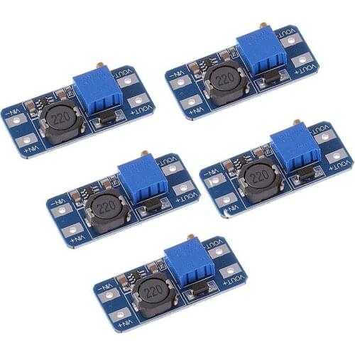 5pcs/lot MT3608 DC-DC Step Up Booster Converter Power Supply Module Boost Step-up Board MAX output 28V 2A for arduino