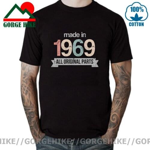 Made in 1969 T Shirt Fashion Men woman Cotton Short Sleeve Tee Shirt Vintage Streetwear Tops 60th Birthday Gift TShirt Camisetas
