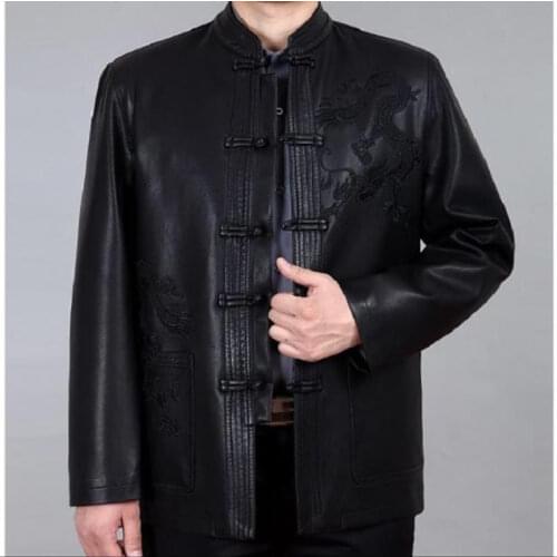 SHIERXI Men's Faux Leather Jackets