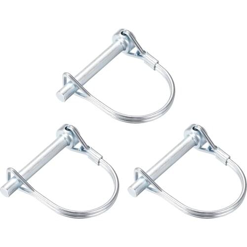 Uxcell Shaft Locking Pin 6mmx45mm Coupler Pin for Farm Trailers Lawn Arch 3Pcs