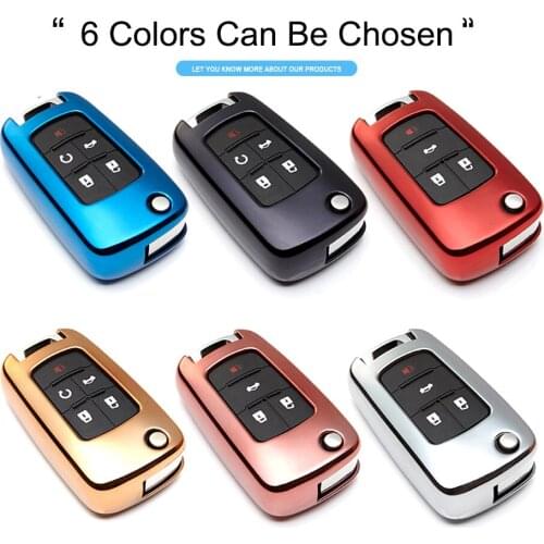 TPU Protection Car Key Case Cover Skin Shell For Chevrolet Cruze Aveo Captiva Epica Sail Lacetti Mrlibu Key Fob Chain Rings