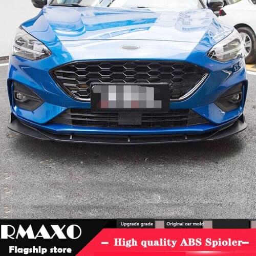 For Focus ABS Rear Bumper Diffuser Protector For 2019-2020 Ford Focus Sagitar Body kit bumper rear Front shovel lip rear spoiler