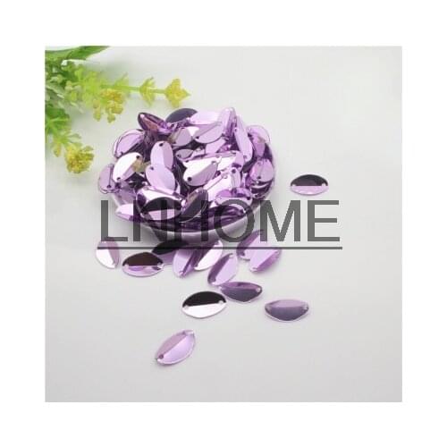 1000pcs 8*13mm Cup Oval Folded Sequins Horse Eyes Shape For Crafts Loose Paillettes Diy Wedding Sewing Accessories Light Pink