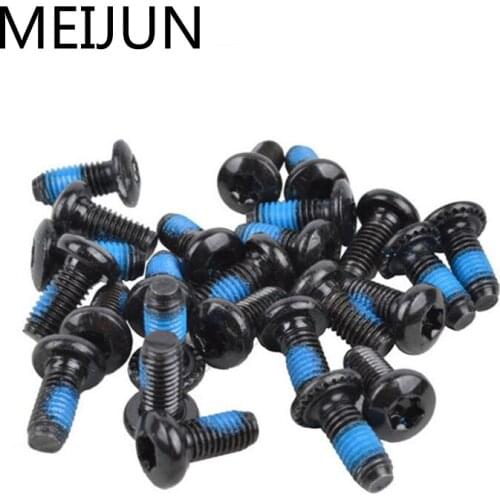 12pcs Mountain Bike Brake Rotor Bolts Mtb Cycling M5*0.8P Screws Stainless Steel T25 Cycle Bicycle Brake Disc Bolts Screw