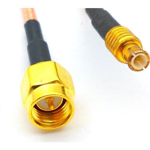 50PCS SMA Male plug to MCX Male Plug Connector RF Coaxial Jumper Pigtail RG316 Cable For Radio Antenna