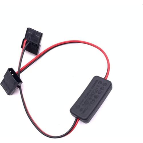 Angitu LP4 Molex/IDE 4Pin Switch Cable For Computer Fan LED Strip With On/Off switch