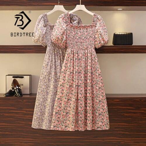 Пышные летние платья BIRDTREE TB China At AliExpress