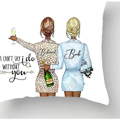 I Cant Say I Do Without You Bridesmaid Proposal gift Pillow Case Wedding engagement bridal shower Bachelorette party decoration