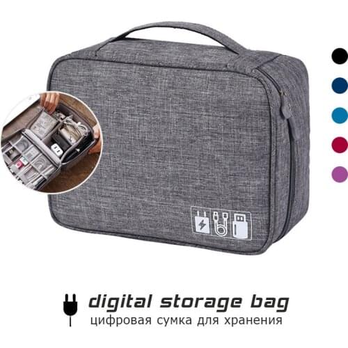 Travel Neceser Cable Organizer Bag Electronic Storage Bag Gadget Charger Cable Wires Headphone Case Digital Accessories Pouch