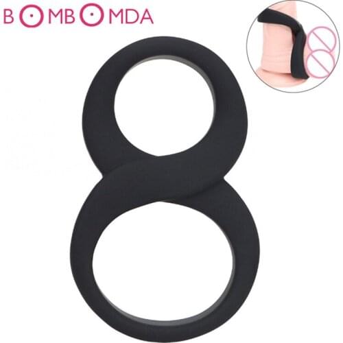 Sex Shops Cock Ring Sex Toys for Men Adults Products Delayed Ejaculation Erectile Dilator Double Penis Rings Clitoris Stimulator