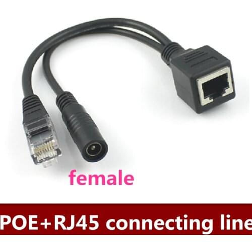 Hot sale!! 1Pair male and female adapter POE connection line power transmitter POE+RJ45 connecting line Free shipping