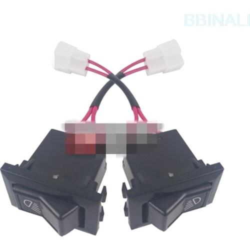 For VOLVO EC KOMATSU PC HITACHI ZX CATERPILLAR CAT KOBELCO SK SANY SY headlight switch button excavator accessories