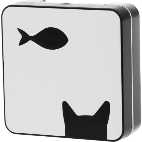 Cat Fish Square Travel Portable Case Contact Lens Box Mirror Storage Container