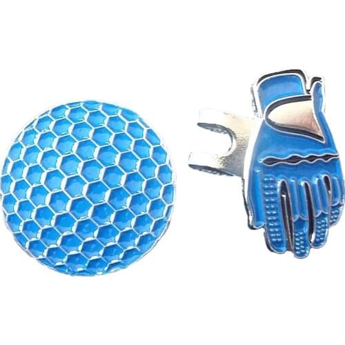 Hot Alloy Silver Magnetic Visor Hat Cap Clip Removable Metal Golf Ball Marker Set Golf Suppplies Accessories