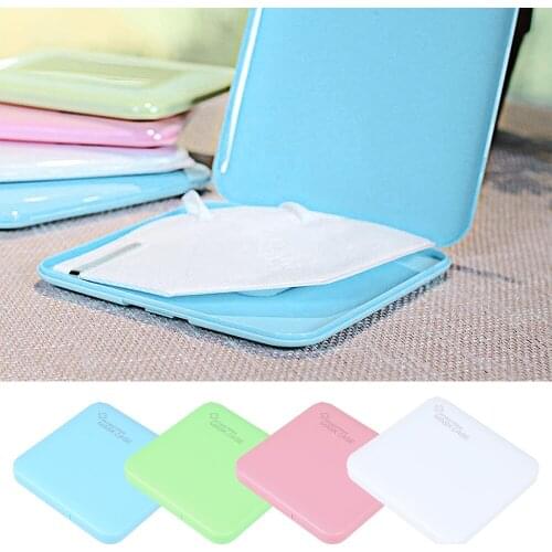 Mini Portable Dustproof Moisture-proof Storage Box Medicine Storage Band-aid Bill Storage Folder Mask Storage Box Organizer Bag