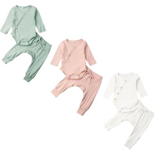 New Infant Infant Baby Boy Girl Clothes Winter Tops Pants Outfits Sets Tracksuits