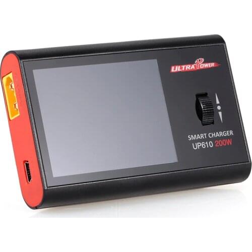 UP610 200W Pocket Portable Smart Charger for RC Drone Quadcopter Car 1-6S Lipo Battery 1-16S NiCd NiMH Battery RC Charger