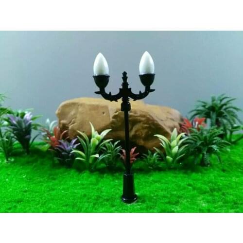 Durable 6 v 1 w 50 model garden lamp lamppost HO scale of 1:100 single head model of landscape andulb m bubble of landscape lamp