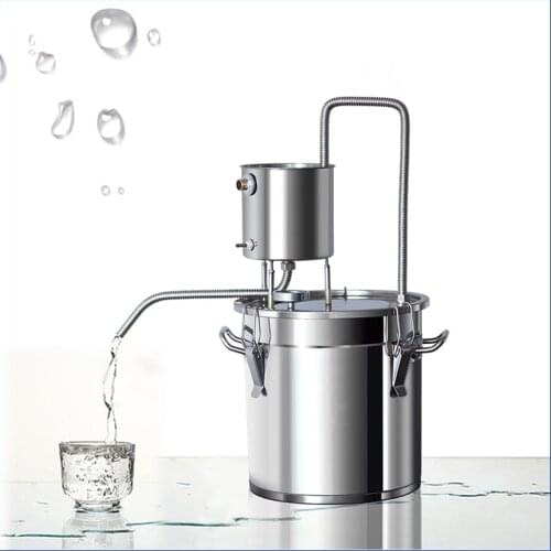 Professional 33L Distiller Moonshine Alcohol Stainless Steel DIY Home Water Wine Essential Oil Brewing Boiler Kit