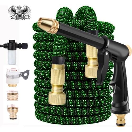 Telescopic Hose, High Qualityflexible Magic Hose, Garden Watering And Car Washing, Metal Spray Gun, 17-125 FT The New