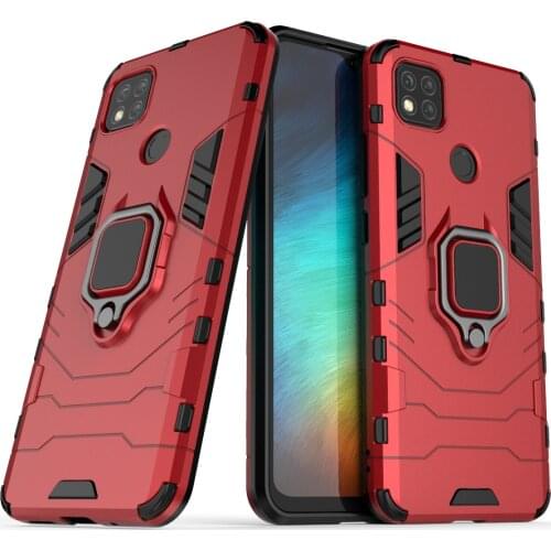 2021 Impact Hard Case for Xiaomi Redmi 9C NFC Case Cover Ring Holder Armor Shockproof Bumper Phone Case Redmi 9C 9 C NFC