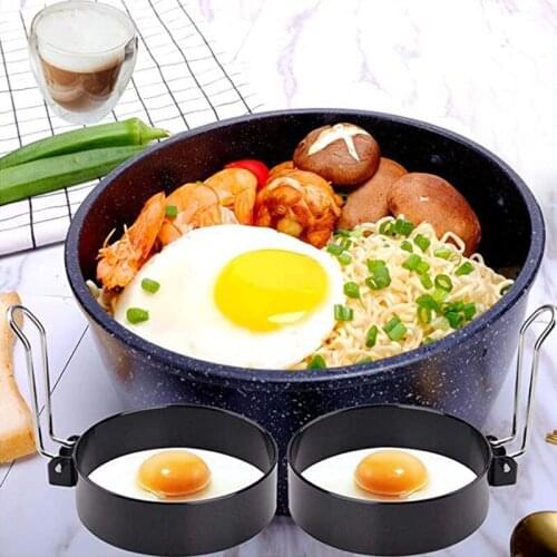 Non-Stick Metal Fried Egg Pancake Ring Omelette Mold Eggs Frying Round Circle Mould Cooking Breakfast Pan Kitchen Accessories