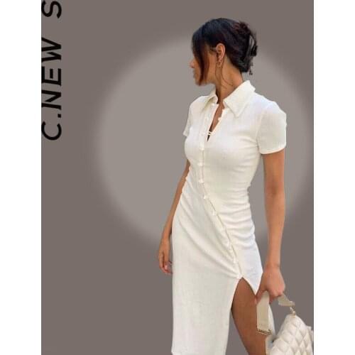 C.NEW S Long Sleeve Summer Dresses