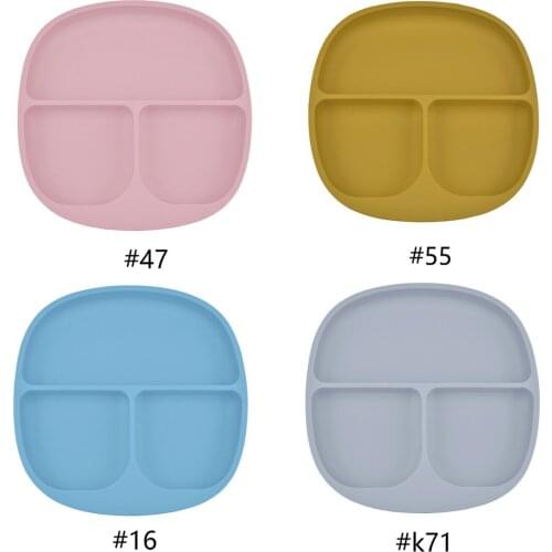 Baby Silicone Suction Plates Childrens Tableware Feeding Dishes Food Supplement Bowl For Kid Stick To High Chair Tray And Table