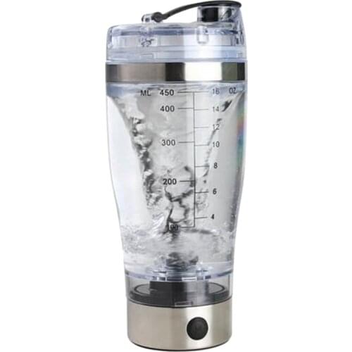 450Ml Electric Protein Shaker Usb Shaker Bottles Milk Coffee Blender Water Bottle Movement Vortex Tornado Smart Mixer