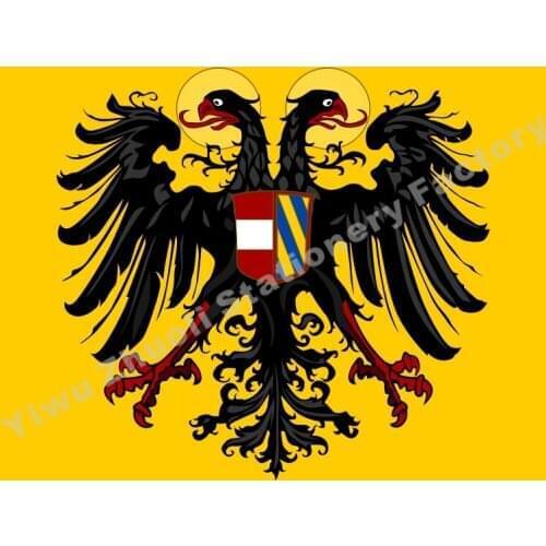 Germany Banner Holy Roman Emperor with Arms 1493 Flag 150X90cm (3x5FT) 120g 100D High Quality Banner Free Shipping