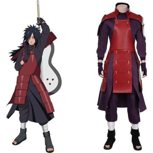 Cosplay Uchiha Madara Cosplay Costume Outfits Top Pants Halloween Carnival Suit