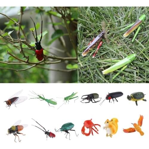 Mini Insects Wild Animal Bug Figurines Insects Toy Play Kid Toy