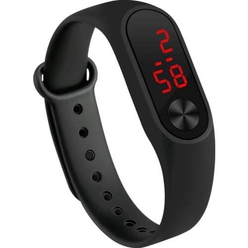 2021 New Arrival Unisex Digital Watch for Women Silicone Belt Led Screen Sport Electronic Bracelet Smart Watch Relog Mujer