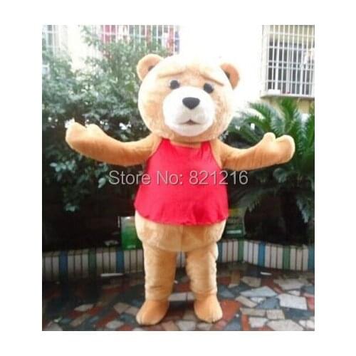 Teddy Bear of TED Adult Size Halloween Cartoon Mascot Costume Fancy Dress EVA